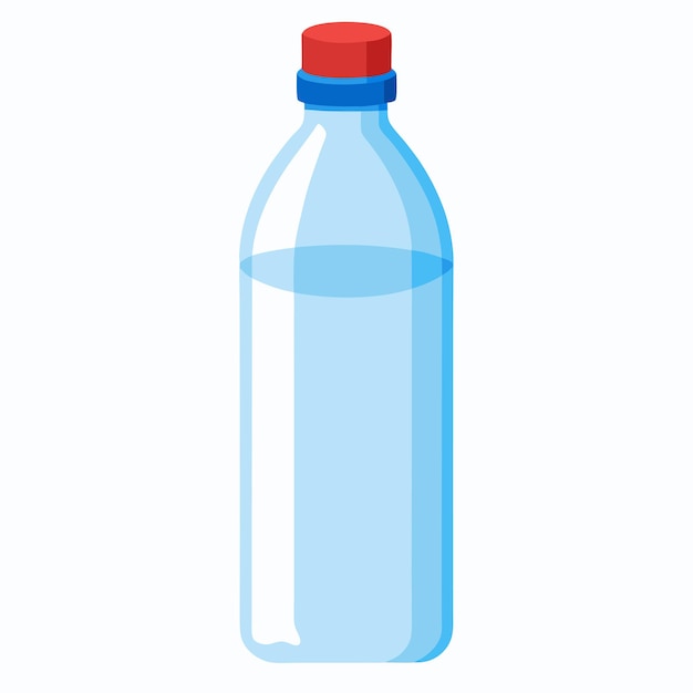 Water Bottle cartoon style vector design