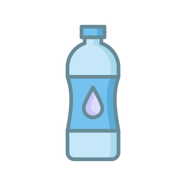 water bottle icon design vector template