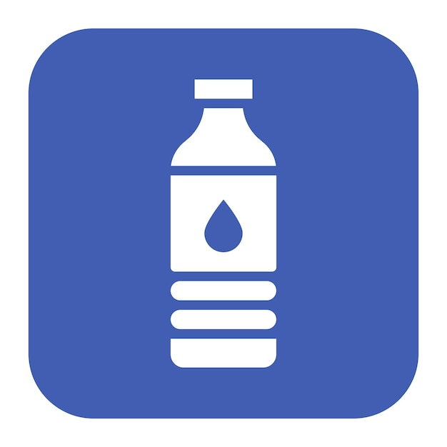 水のボトルアイコンのベクトル画像はハッジ巡礼に使用できます