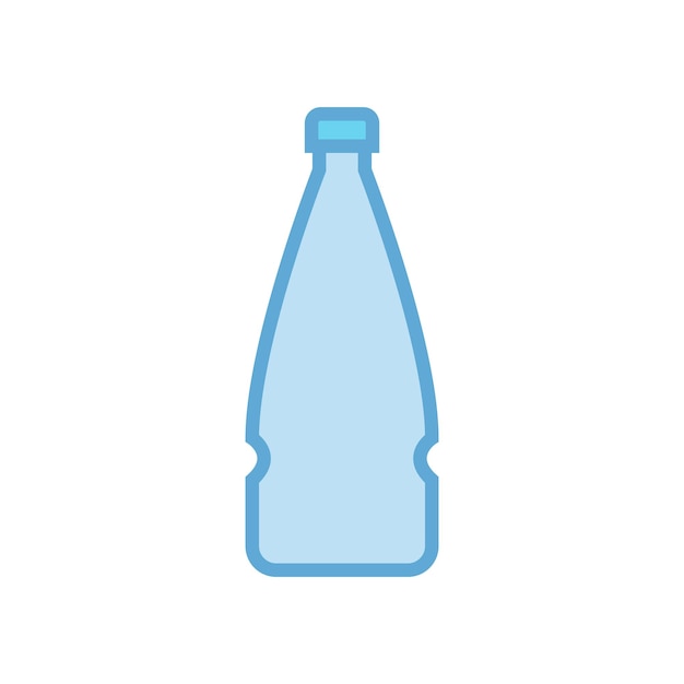Vettore bottiglia d'acqua icona modello vettoriale logo collezione trendy design piatto