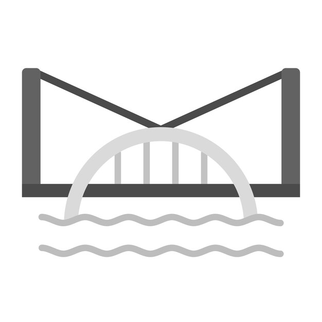 Вектор Векторное изображение иконки моста может быть использовано для средневековья