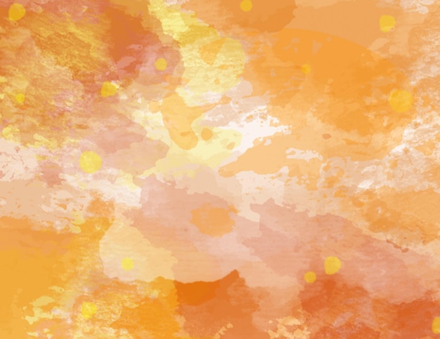 Водяная кисть с оранжевым и желтым рисунком