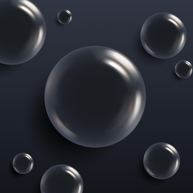 Water bubble black