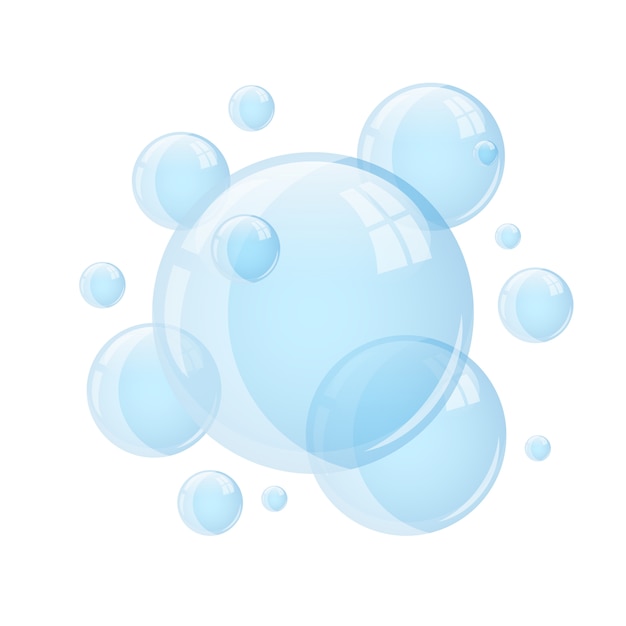 Water bubble   design illustration isolated