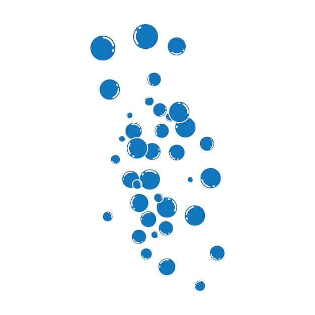물 거품 아이콘 벡터 일러스트 디자인 서식 파일