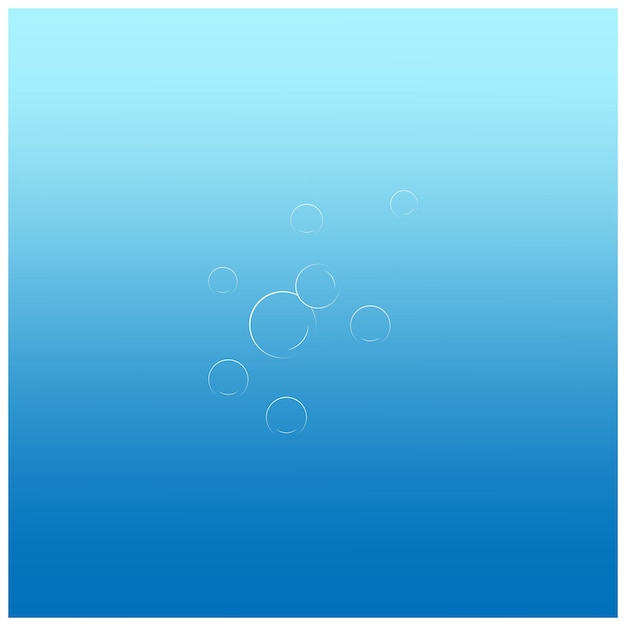 Water bubble logo illustration design