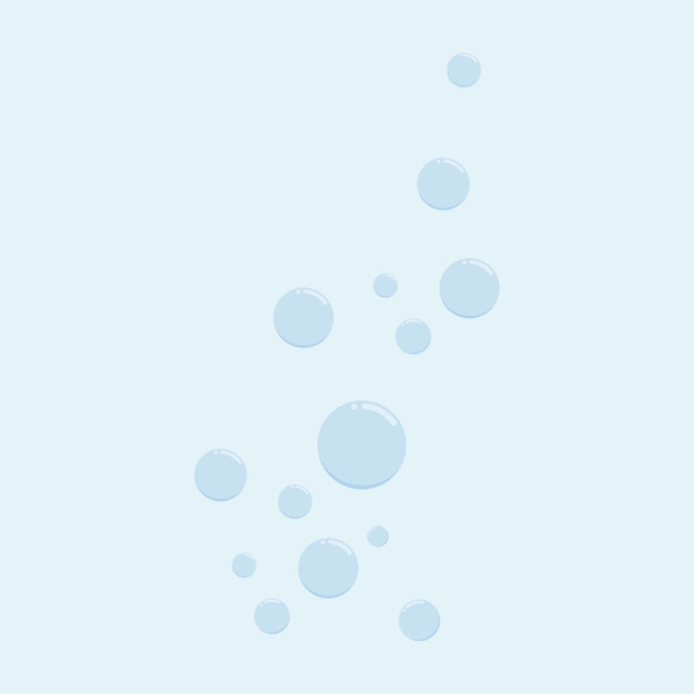 Water bubbles element vector design template