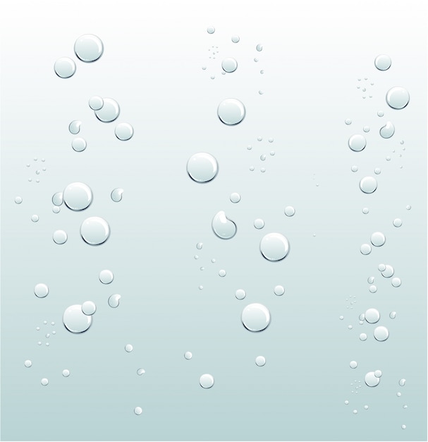 Vector water bubbles