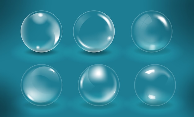 Vector water bubbles