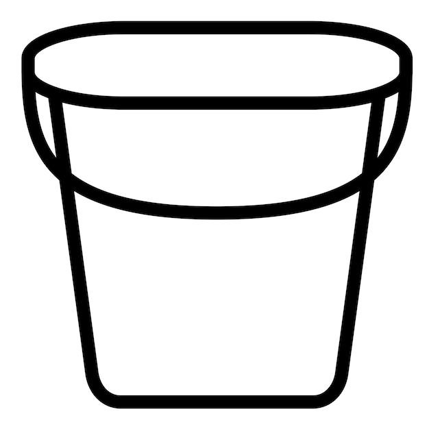 Water Bucket Icon Style