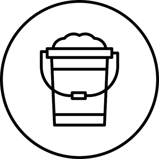 벡터 water bucket vector icon illustration of hygiene routine iconset