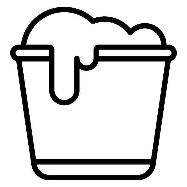 Water bucket vector illustration