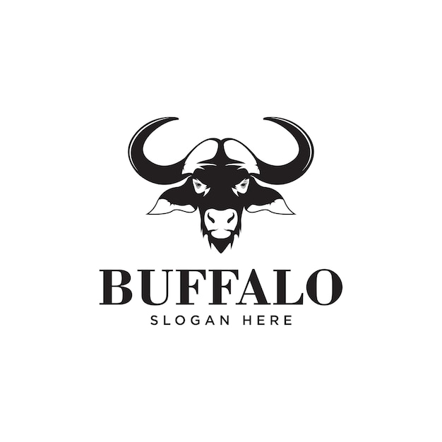 иллюстрация векторной иконки логотипа головы водяного буйвола