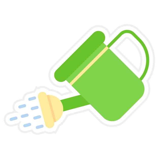 Water Can Flat Illustration