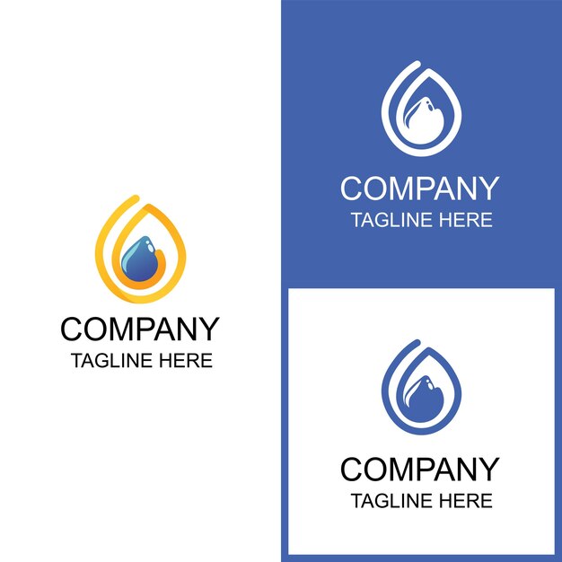 Water channel and irrigation logo design can be used for branding and business