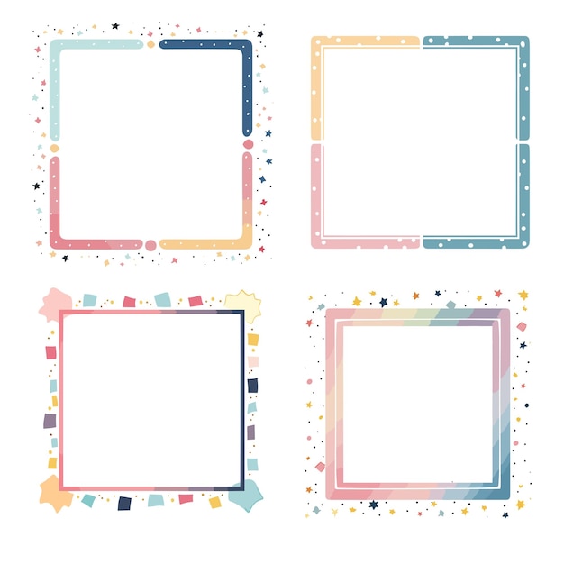 water color frame vector design