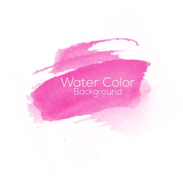 Vector water color pink background