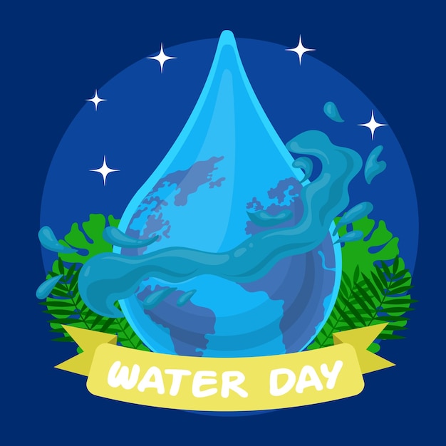 Water Day Illustration