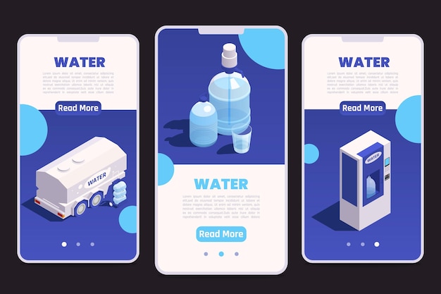 Water delivery isometric