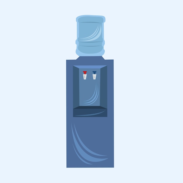 Vector water dispenser illustration