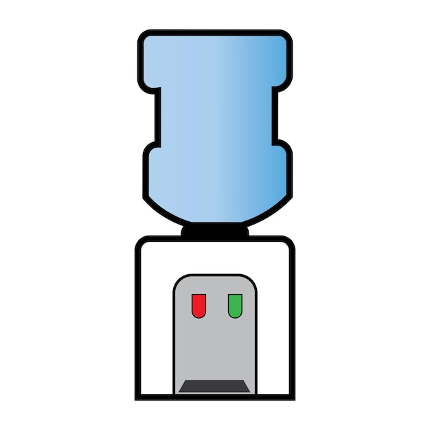 Шаблон векторного логотипа диспенсеров для воды