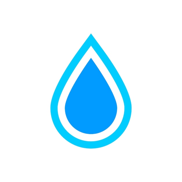 Викторная иллюстрация шаблона графического дизайна иконы капли воды