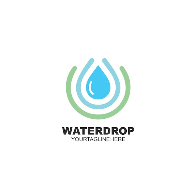 Water drop icon Template vector illustration