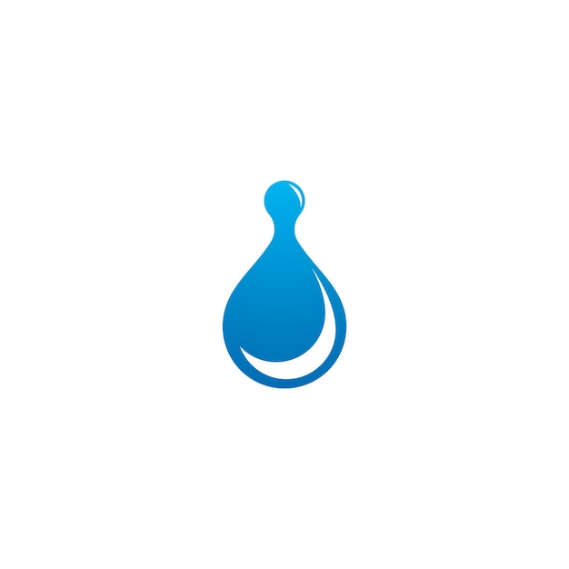 Water drop illustration Logo template vector design