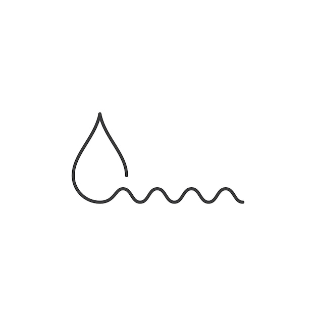 Water drop illustration Logo template vector design