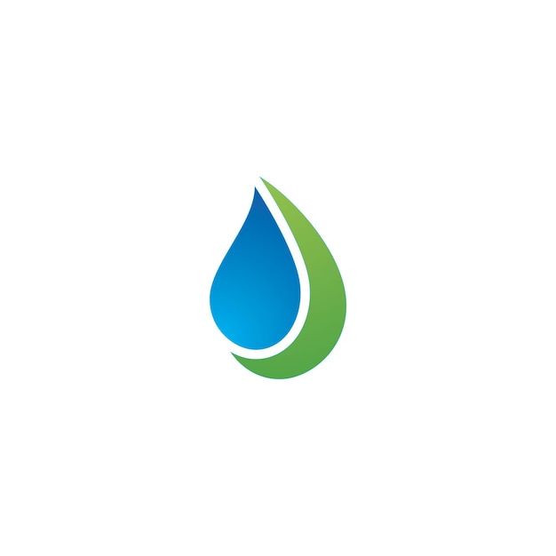 Water drop illustration Logo template vector design