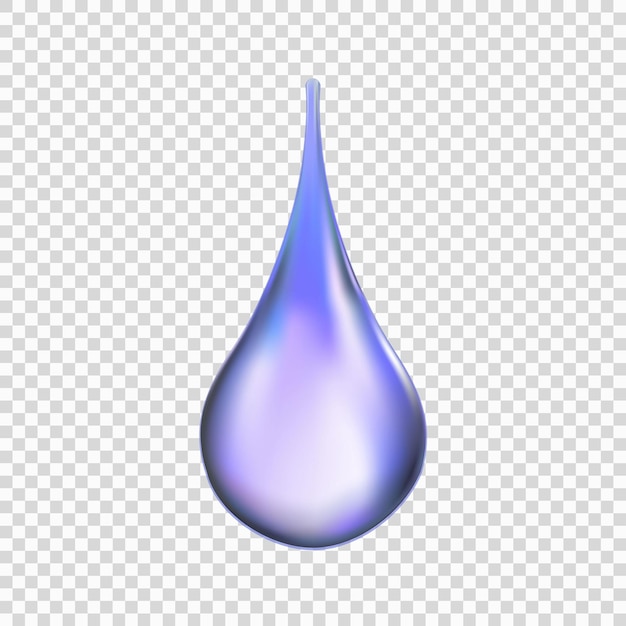 Vector water drop isolated vector illustration