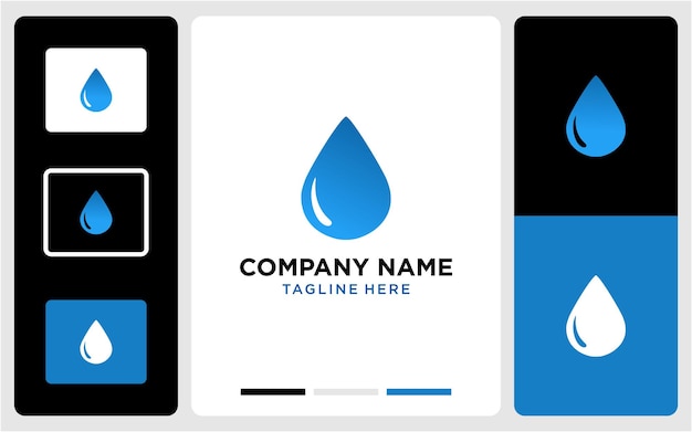 Water drop logo design