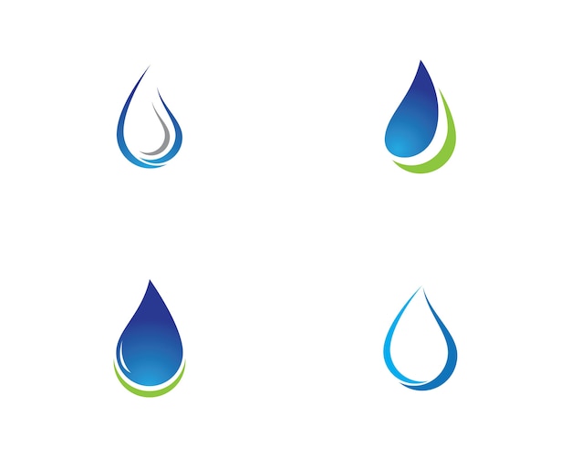 Water Drop Logo sjabloon