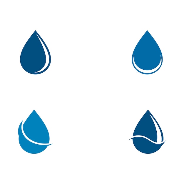 Water Drop Logo template vector icon illustration