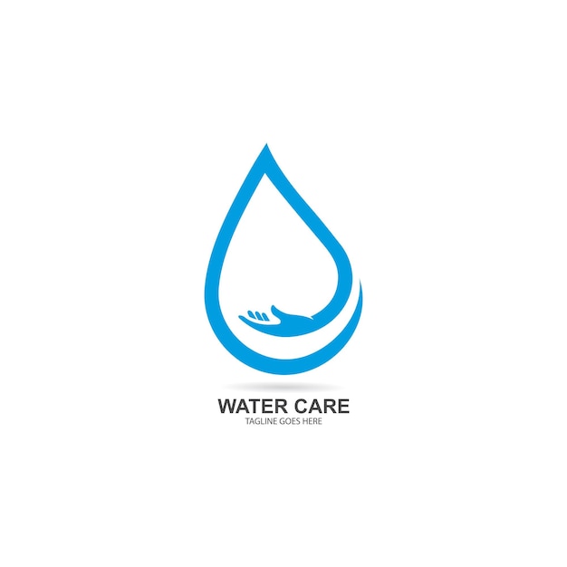 Water Drop Logo template vector icon illustration