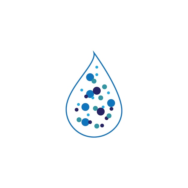 Water drop logo template vector illustration design