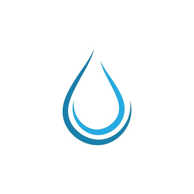 Water drop logo template vector illustration design