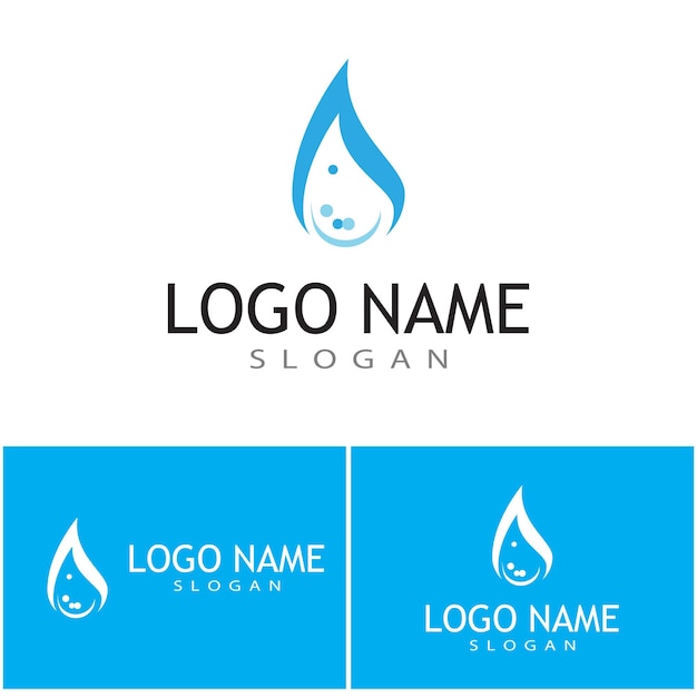 Water drop Logo Template vector illustration design