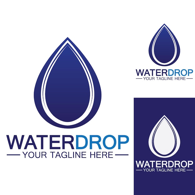 Water drop Logo Template vector illustration design