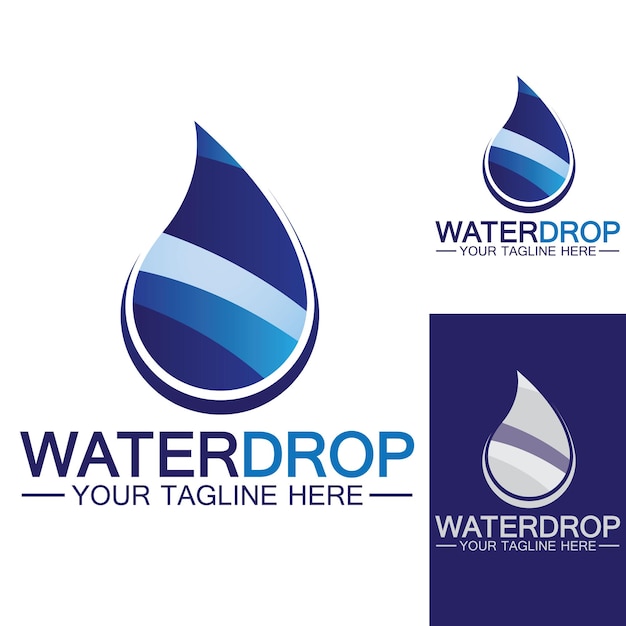 Water drop Logo Template vector illustration design