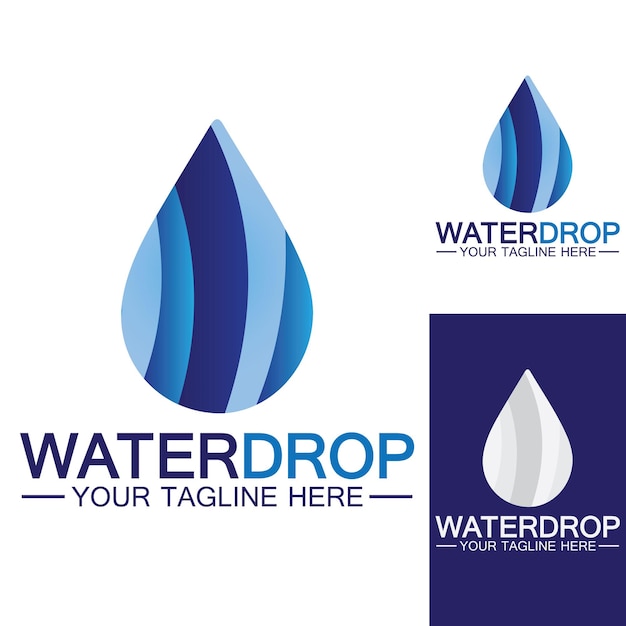 Water drop Logo Template vector illustration design