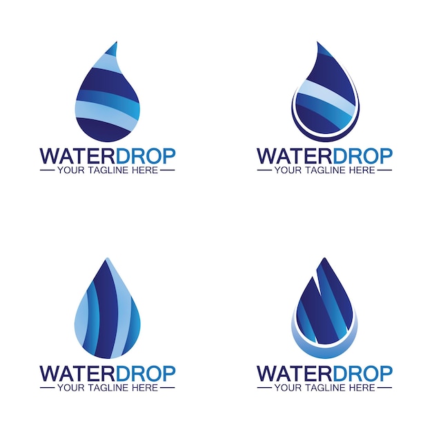 Water drop Logo Template vector illustration design