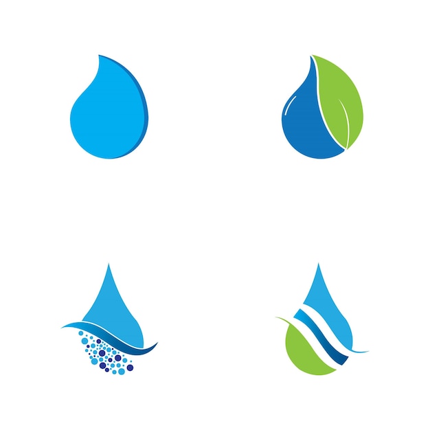 Water drop Logo Template vector illustration design