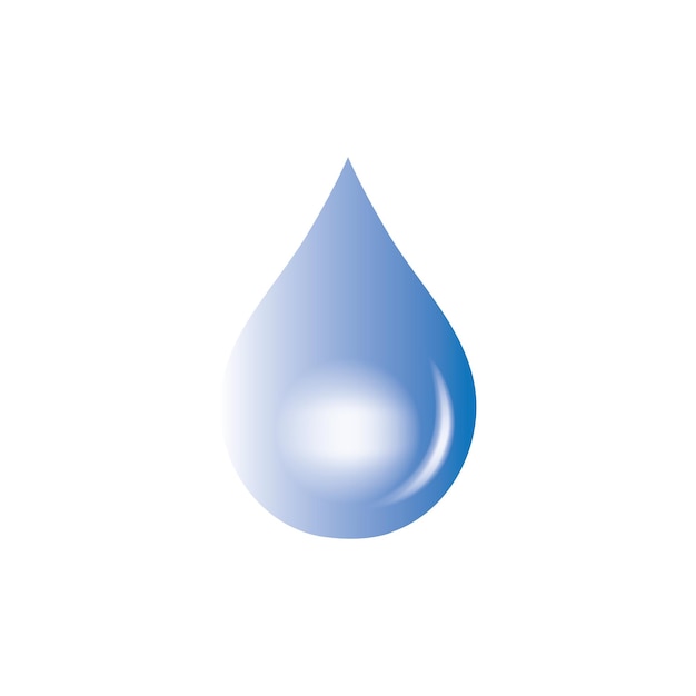 Vector water drop logo template vector illustration design