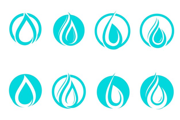 Water drop Logo Template vector illustration design