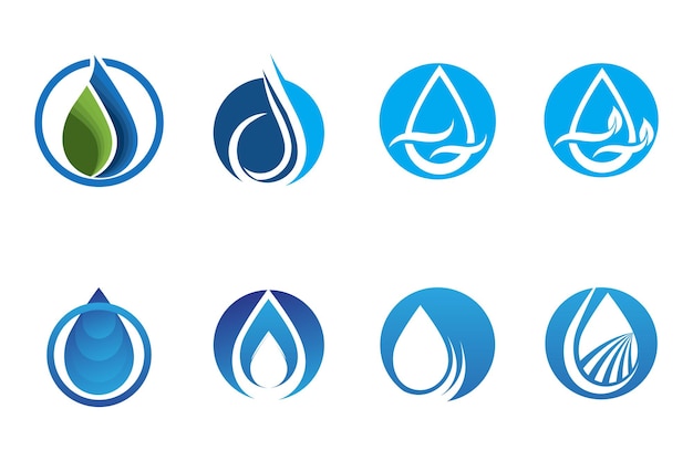 Water drop Logo Template vector illustration design