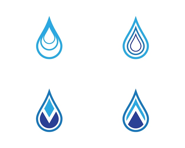 Water drop Logo Template vector