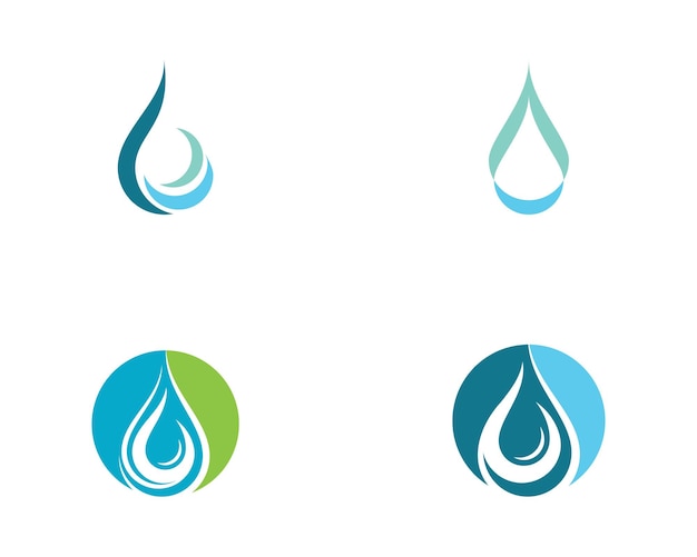 Water drop Logo Template vector