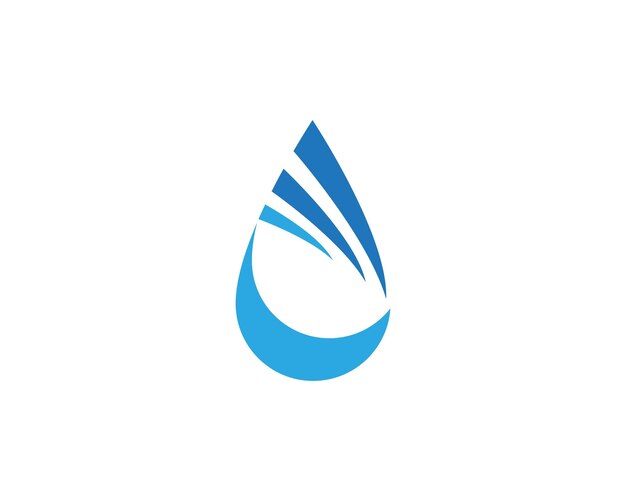 Вектор Вектор шаблона логотипа капли воды