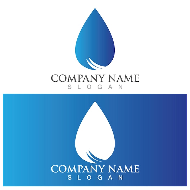 Water drop Logo Template vector